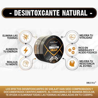 Shilajit Natural Pro original – energía real para tu día a día.