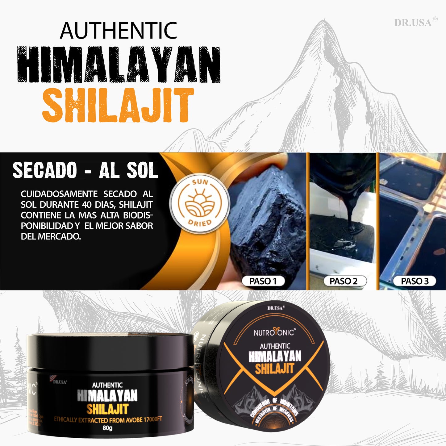 Shilajit Natural Pro original – energía real para tu día a día.